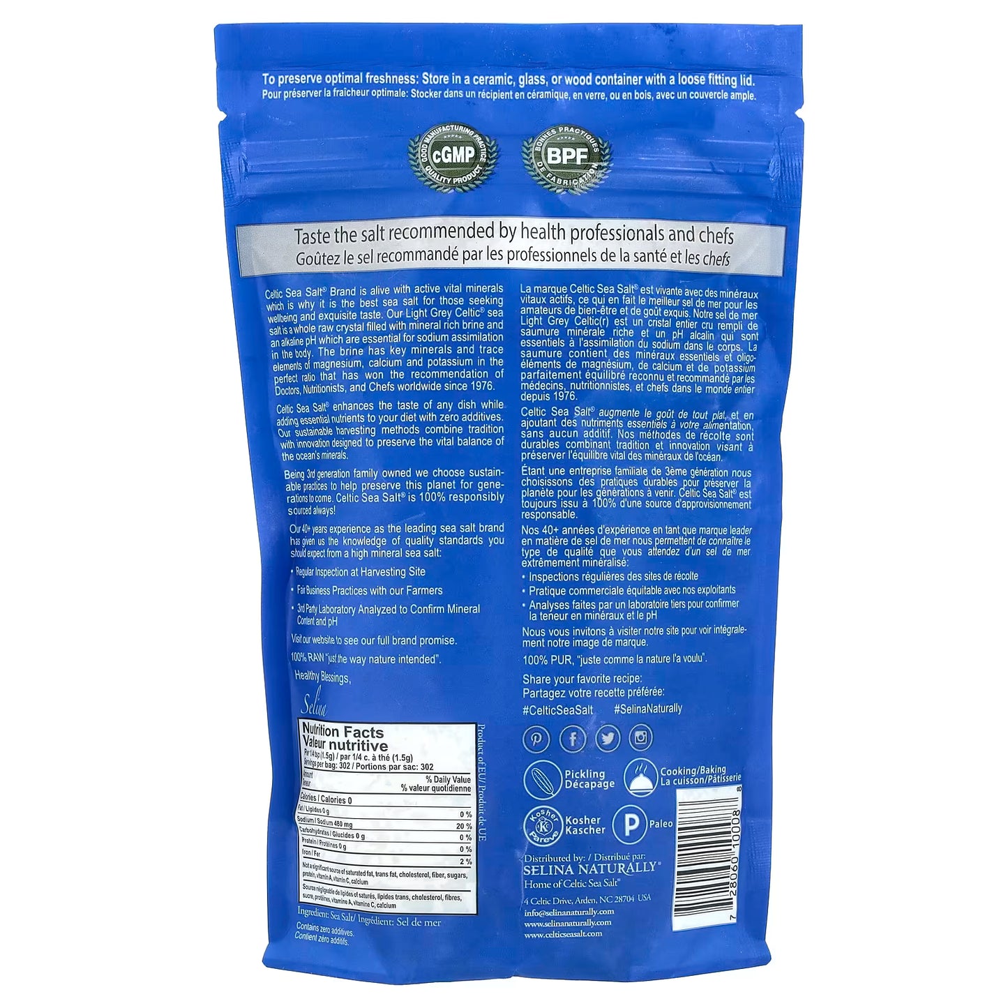 Selina Naturally, Light Grey Celtic Sea Salt