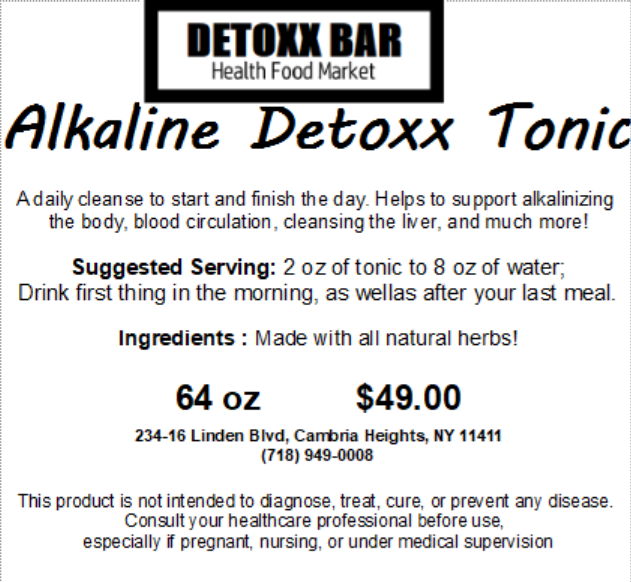 Alkaline Detoxx Tonic