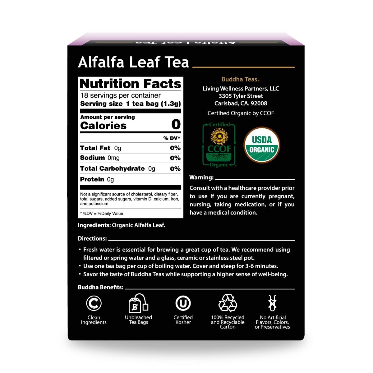 Buddha Teas Alfalfa Leaf Tea
