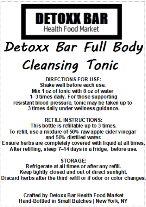 Detoxx Bar Full Body Cleansing Tonic