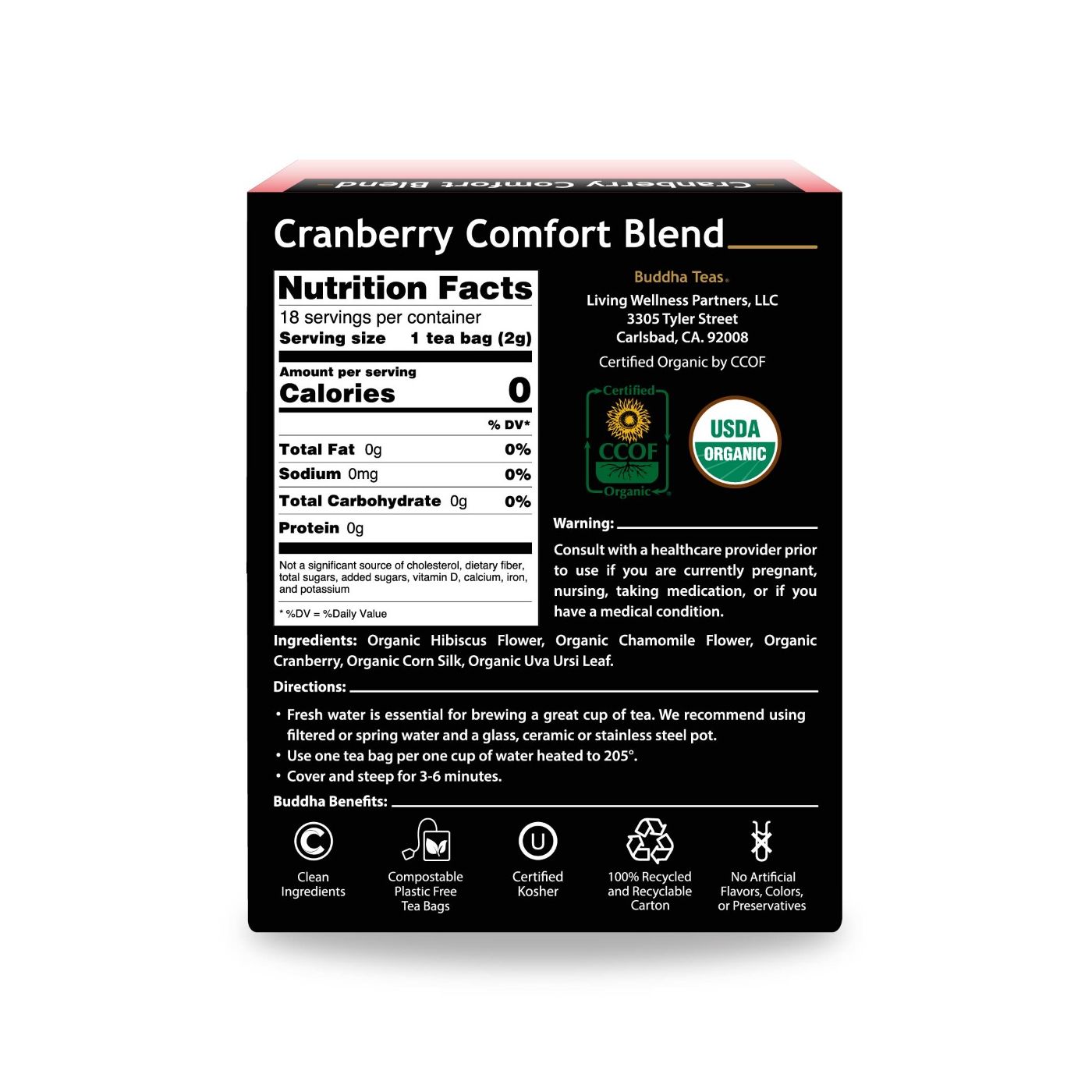 Buddha Teas Cranberry Comfort Blend