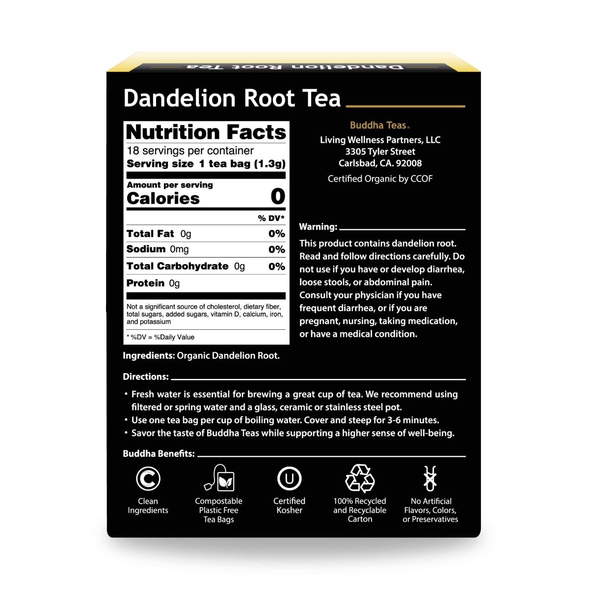 Buddha Teas Dandelion Root Tea