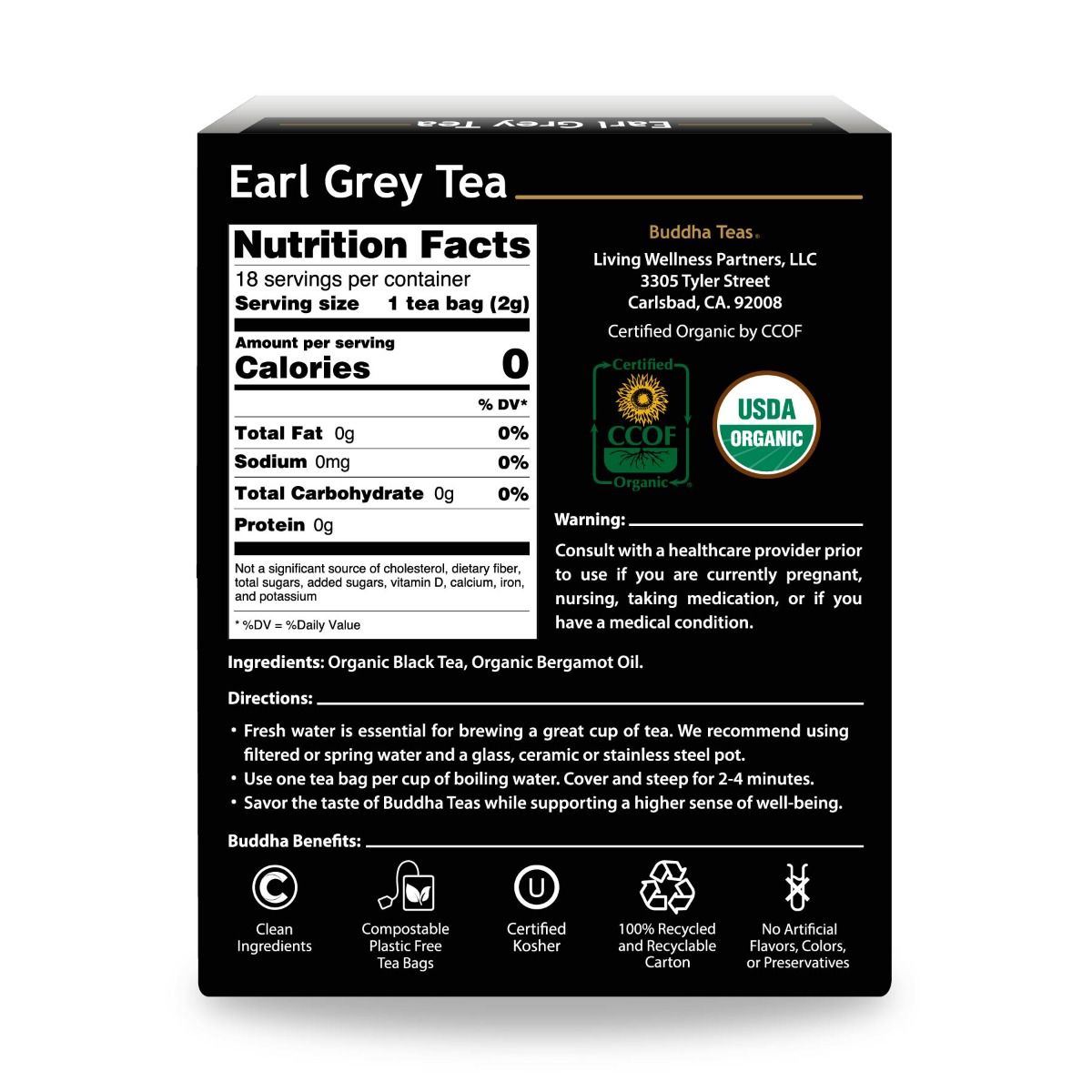 Buddha Teas Earl Grey Tea