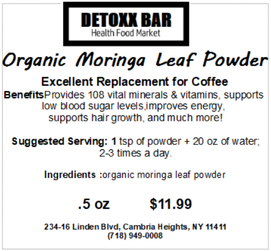 Organic Moringa Leaf Powder