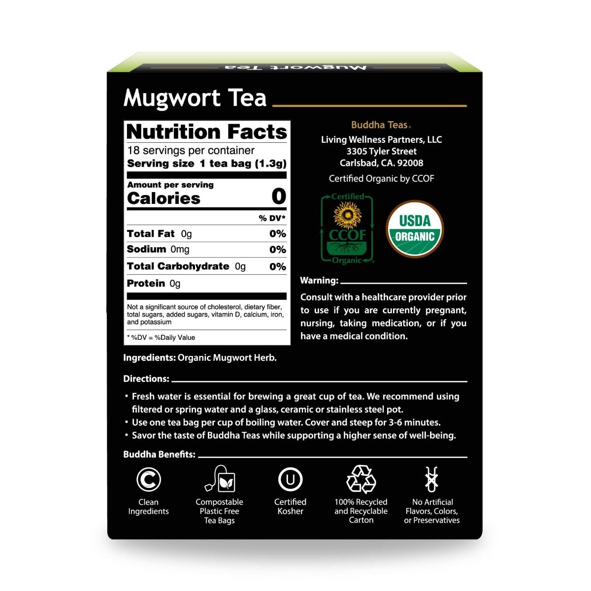 Buddha Teas Mugwort Tea