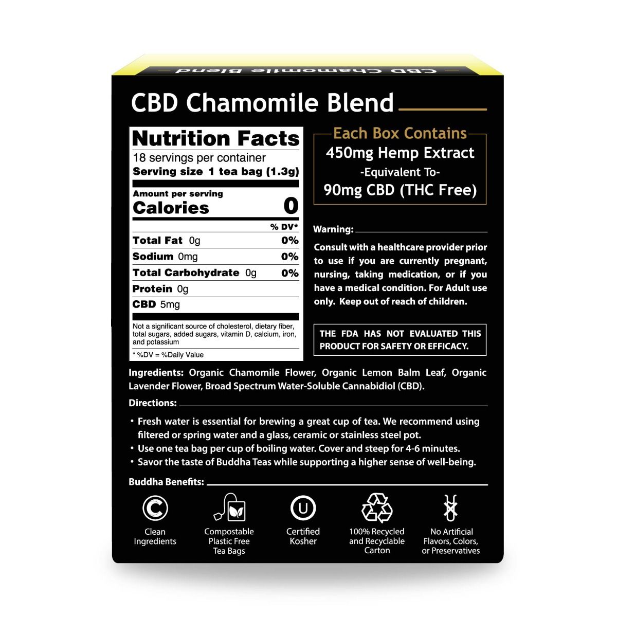 Buddha Teas CBD Chamomile Blend