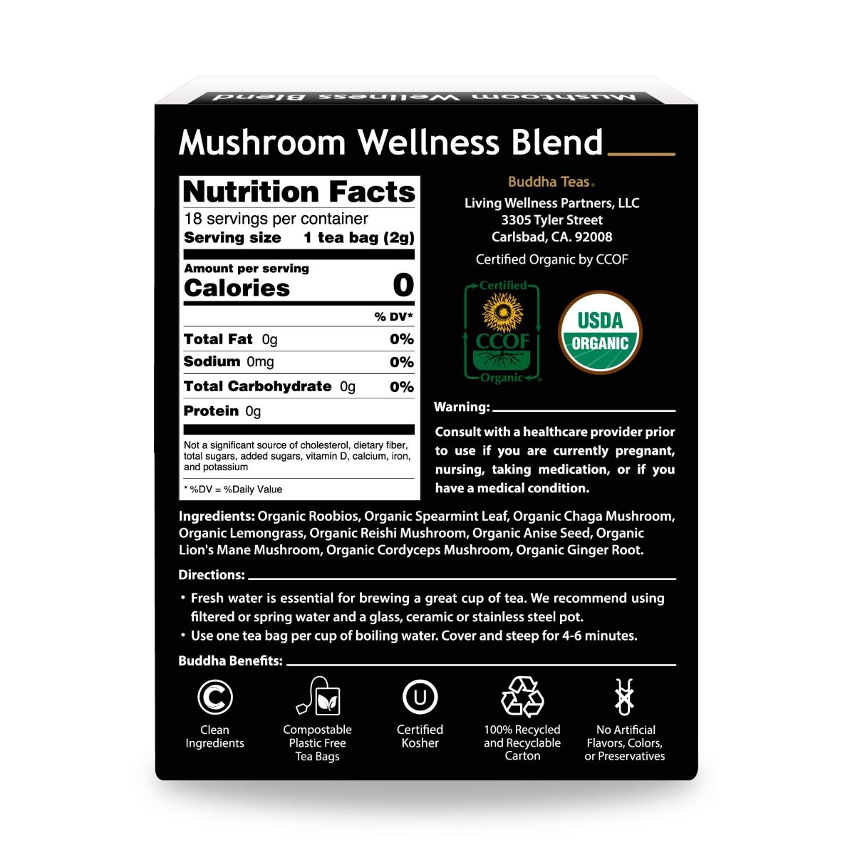 Buddha Tea Mushroom Wellness Blend