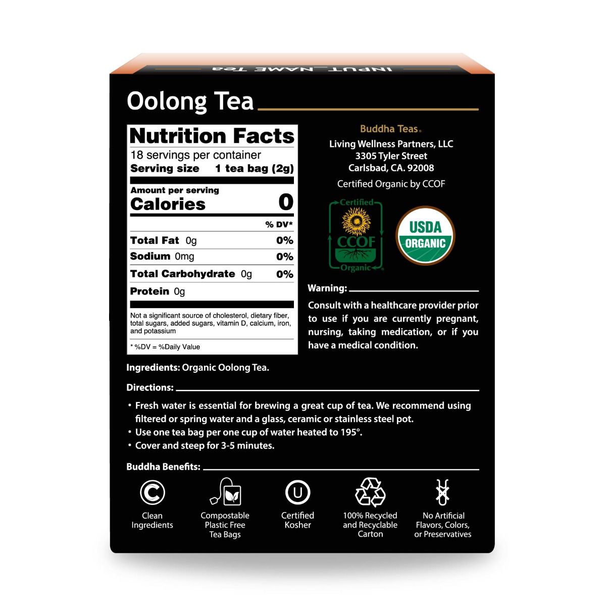 Buddha Tea Oolong Tea