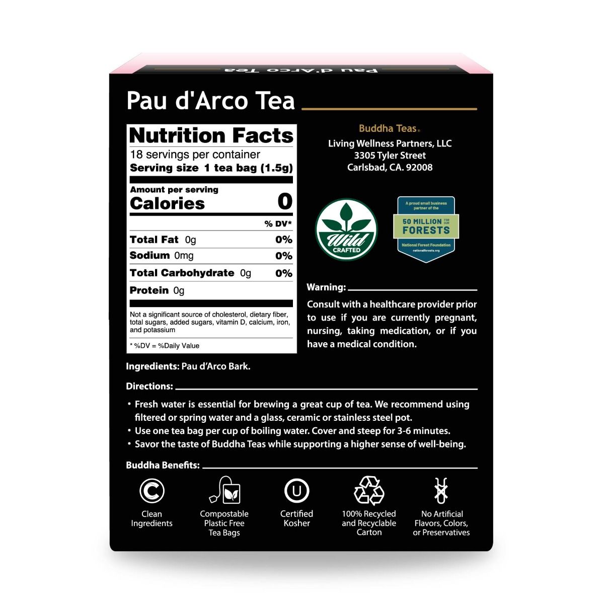 Buddha Teas Pau d’Arco Tea