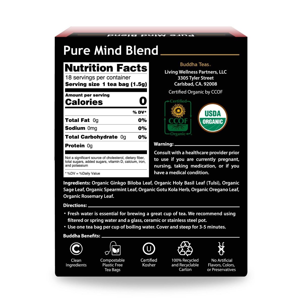 Buddha Teas Pure Mind Blend