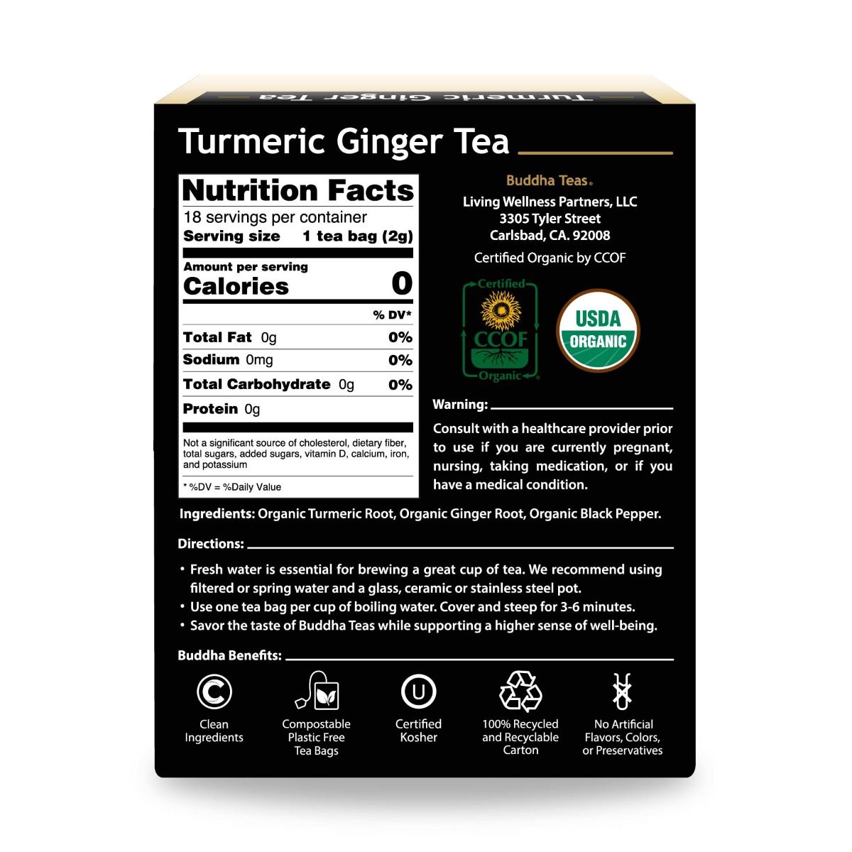 Buddha Tea Turmeric Ginger