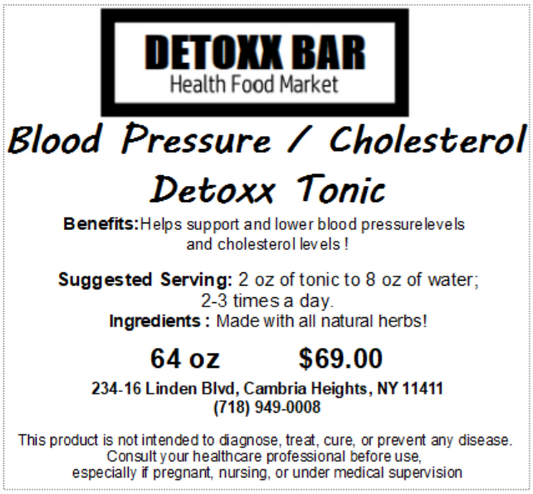 Blood Pressure / Cholesterol Detoxx Tonic