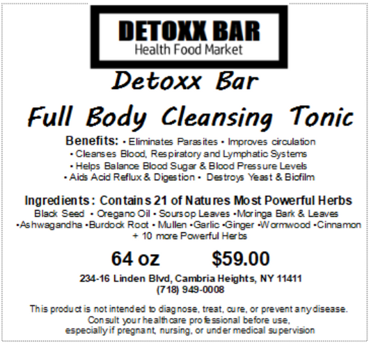 Detoxx Bar Full Body Cleansing Tonic