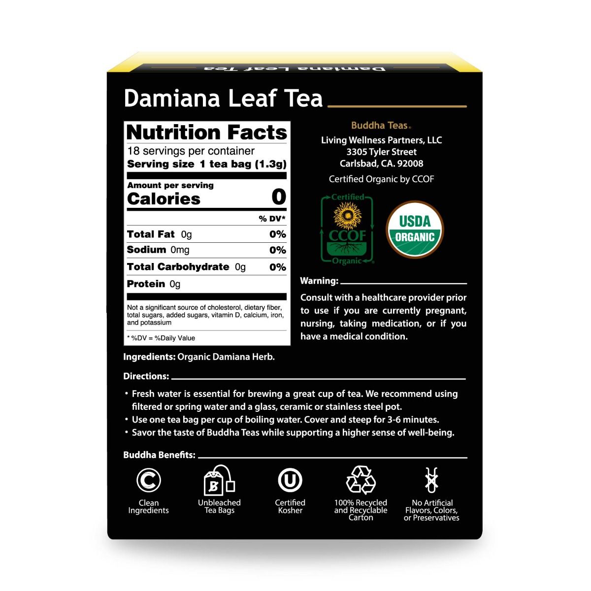 Buddha Teas Damiana Leaf Tea