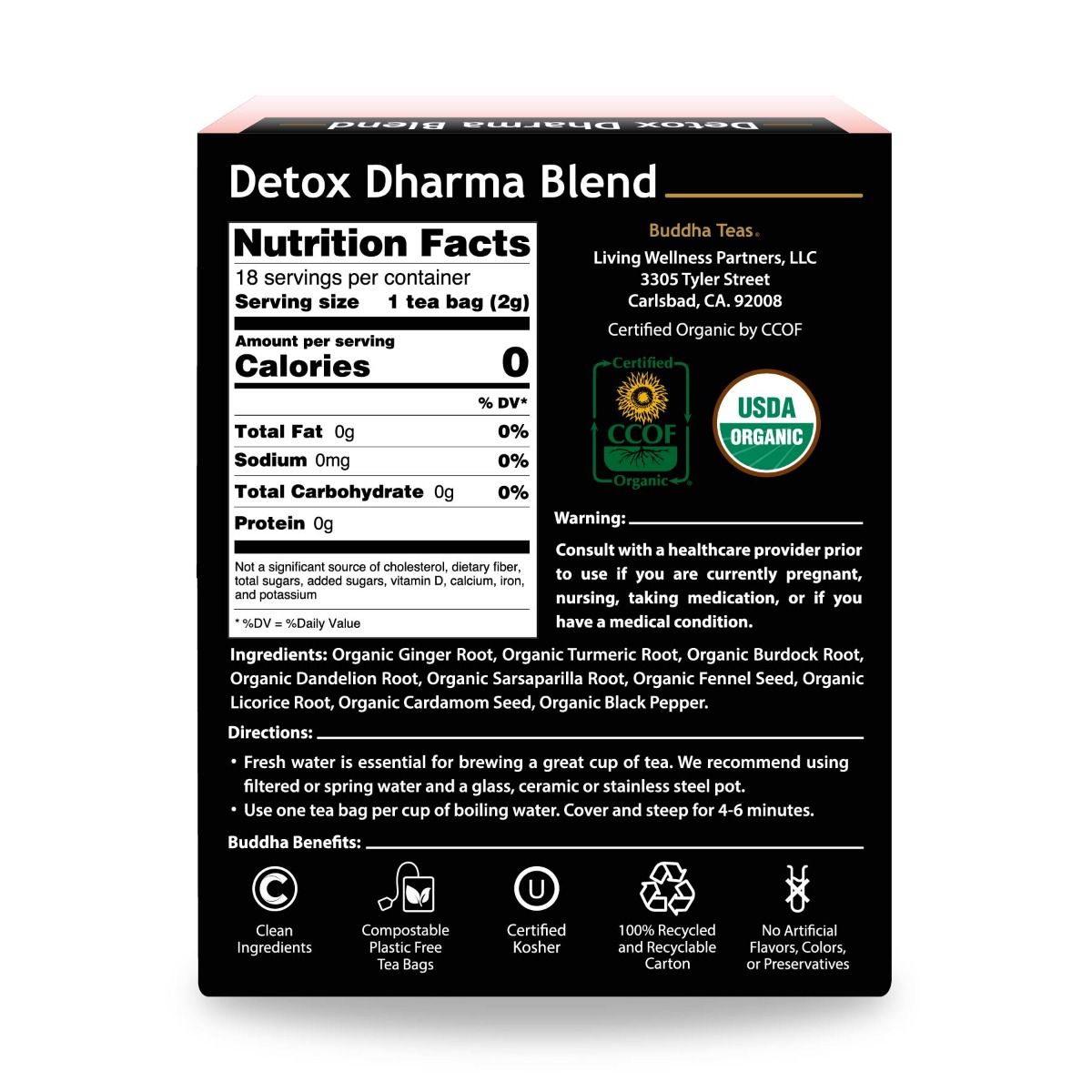 Buddha Teas Detox Dharma Blend