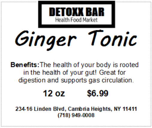 Ginger Tonic