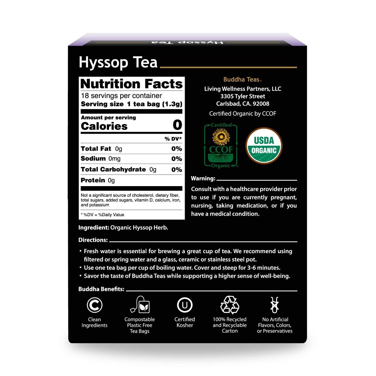 Buddha Teas Hyssop Tea