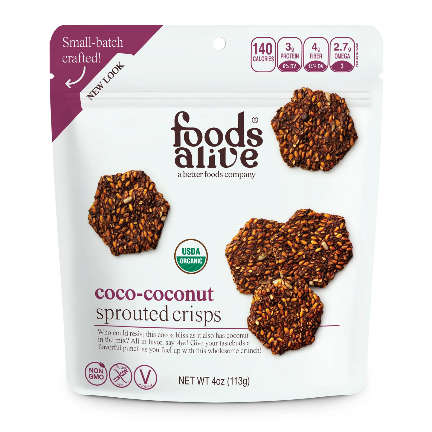 Coco-coconut - organic sprouted crisps