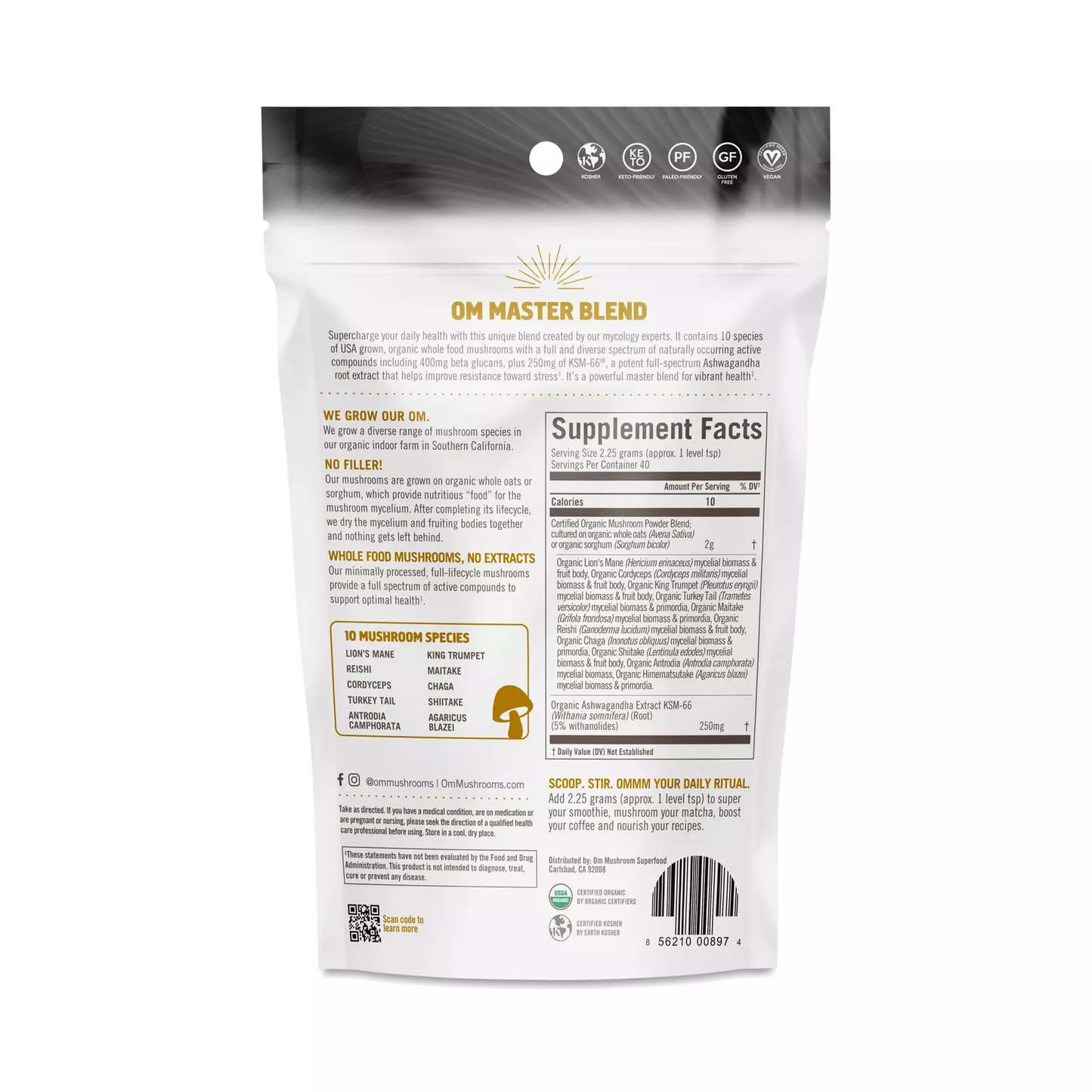 OM, Mushroom Master Blend