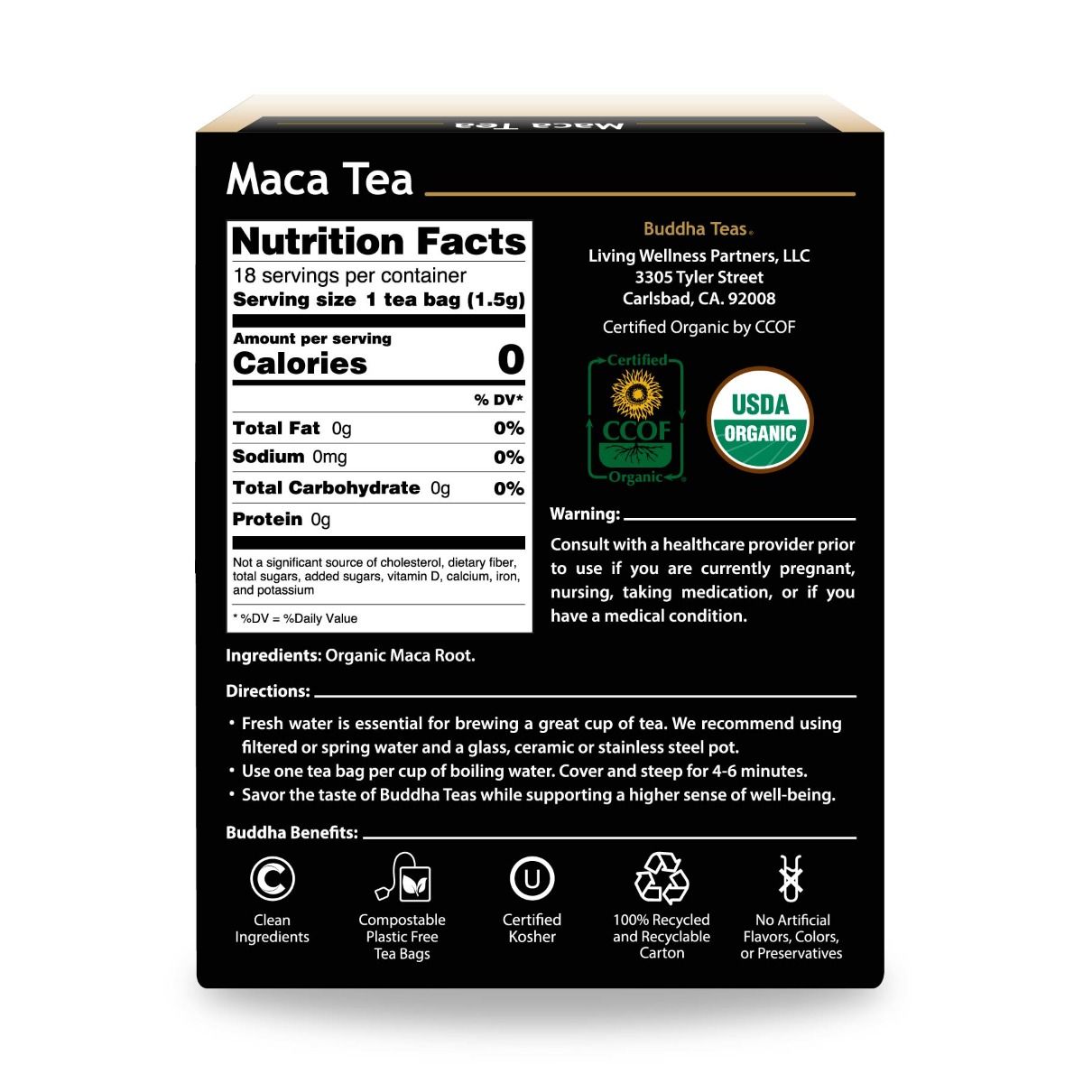Buddha Teas Maca Tea