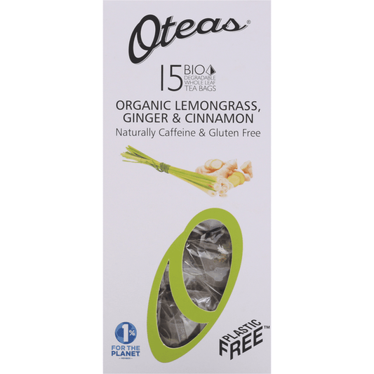 Oteas Organic Lemongrass Ginger & Cinnamon