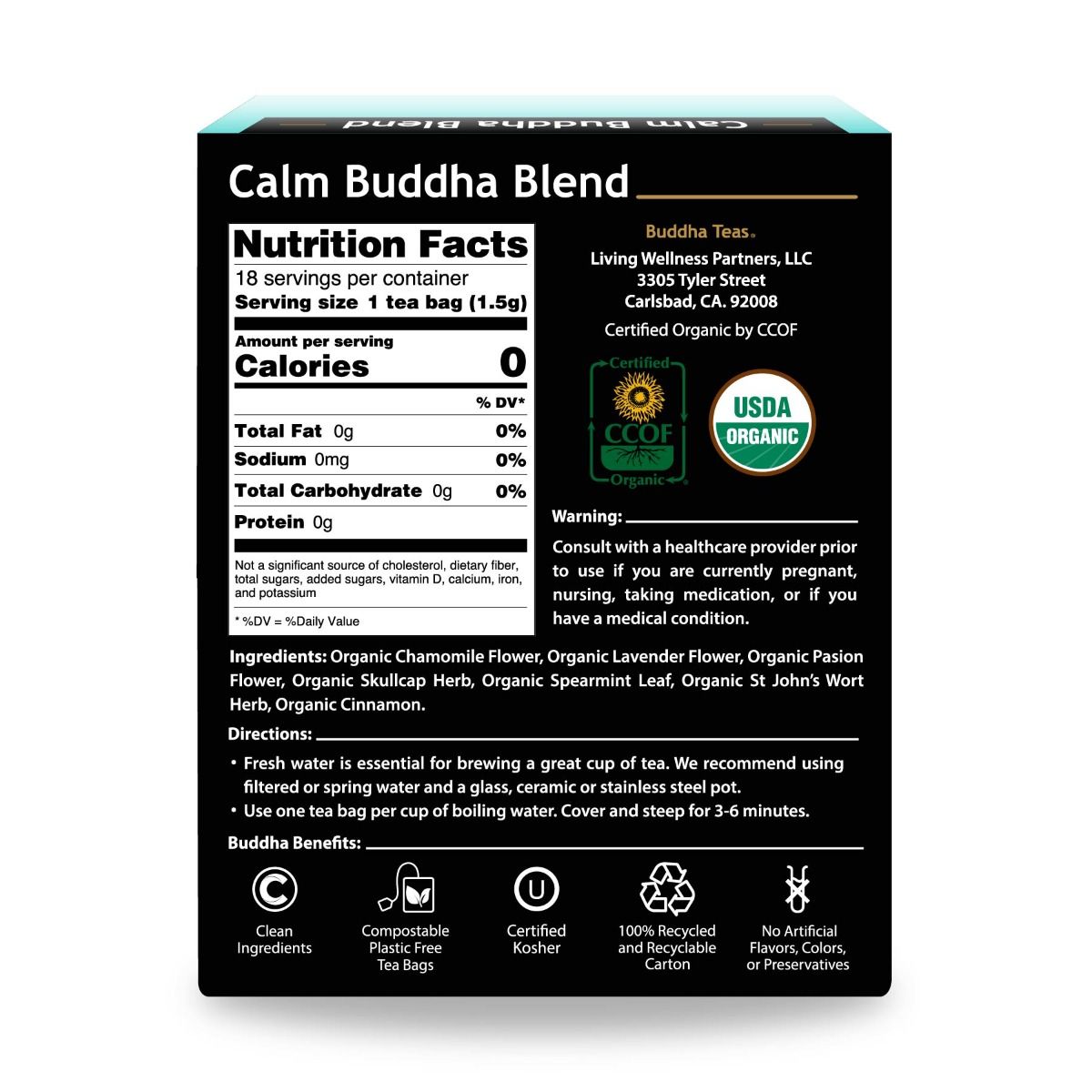 Buddha Teas Calm Buddha Blend