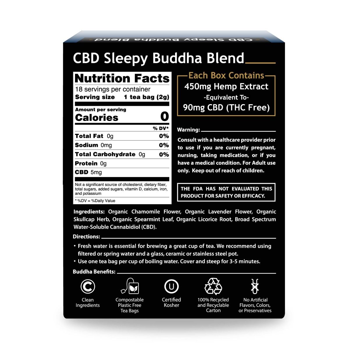 Buddha Tea CBD Sleepy Buddha Blend