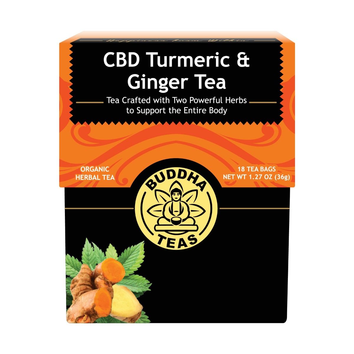 Buddha Tea CBD Turmeric & Ginger Tea