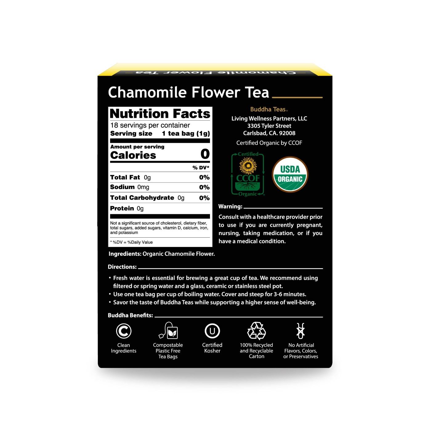 Buddha Teas Chamomile Flower Tea