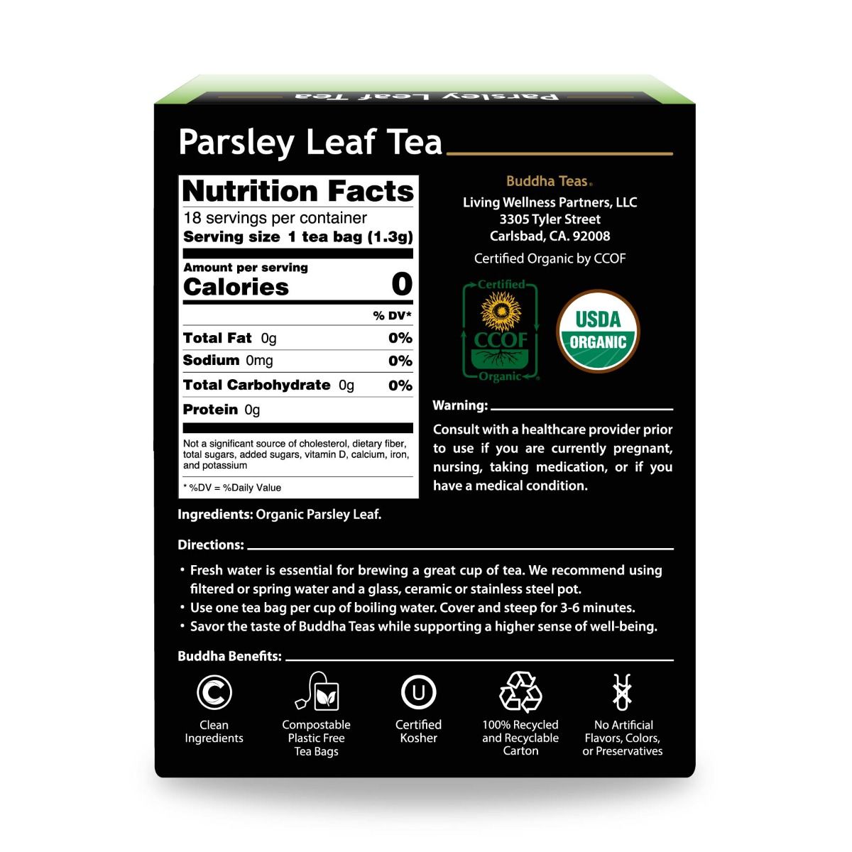 Buddha Teas Parsley Leaf Tea