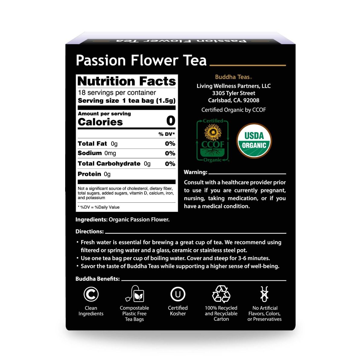 Buddha Teas Passion Flower Tea