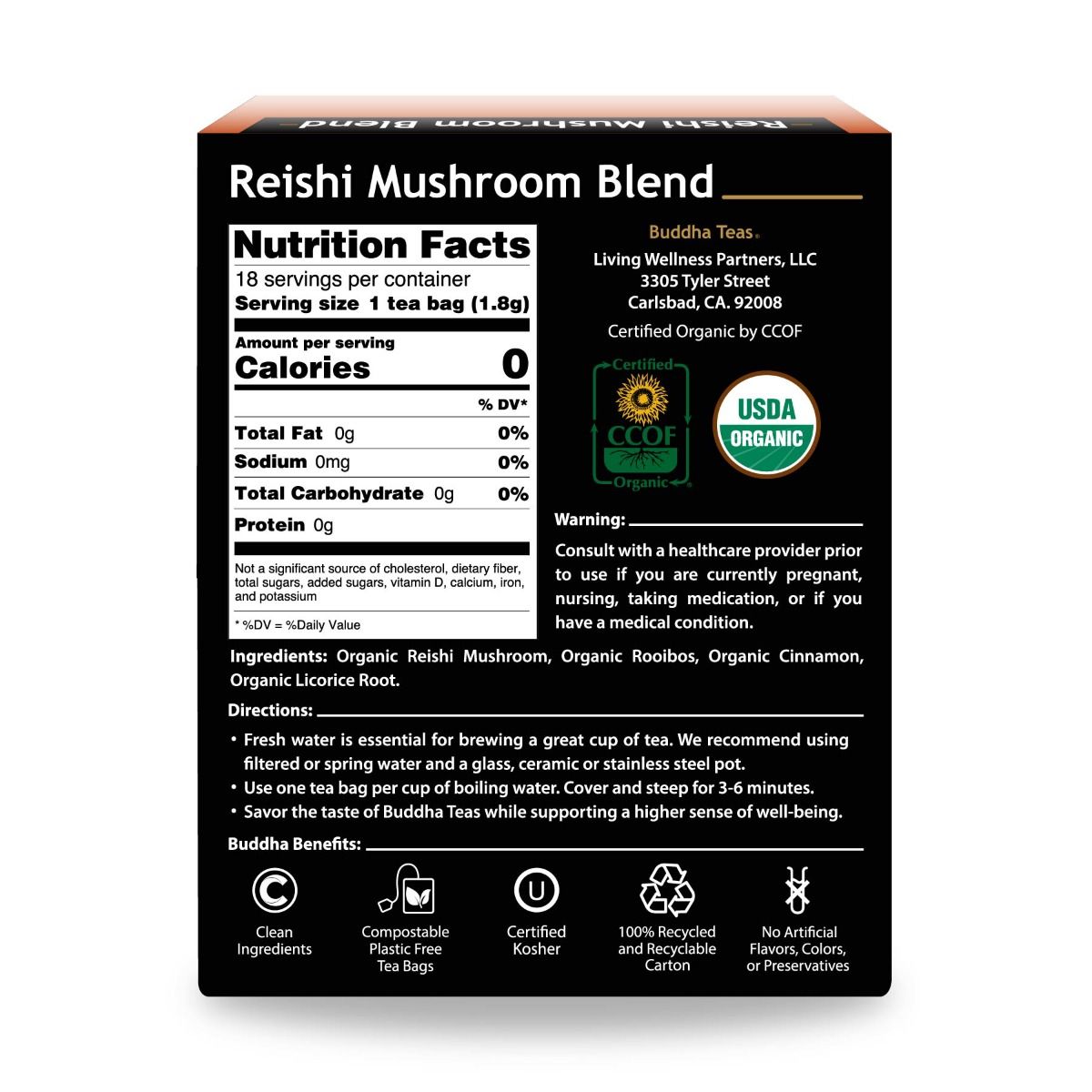 Buddha Teas Reishi Mushroom Blend