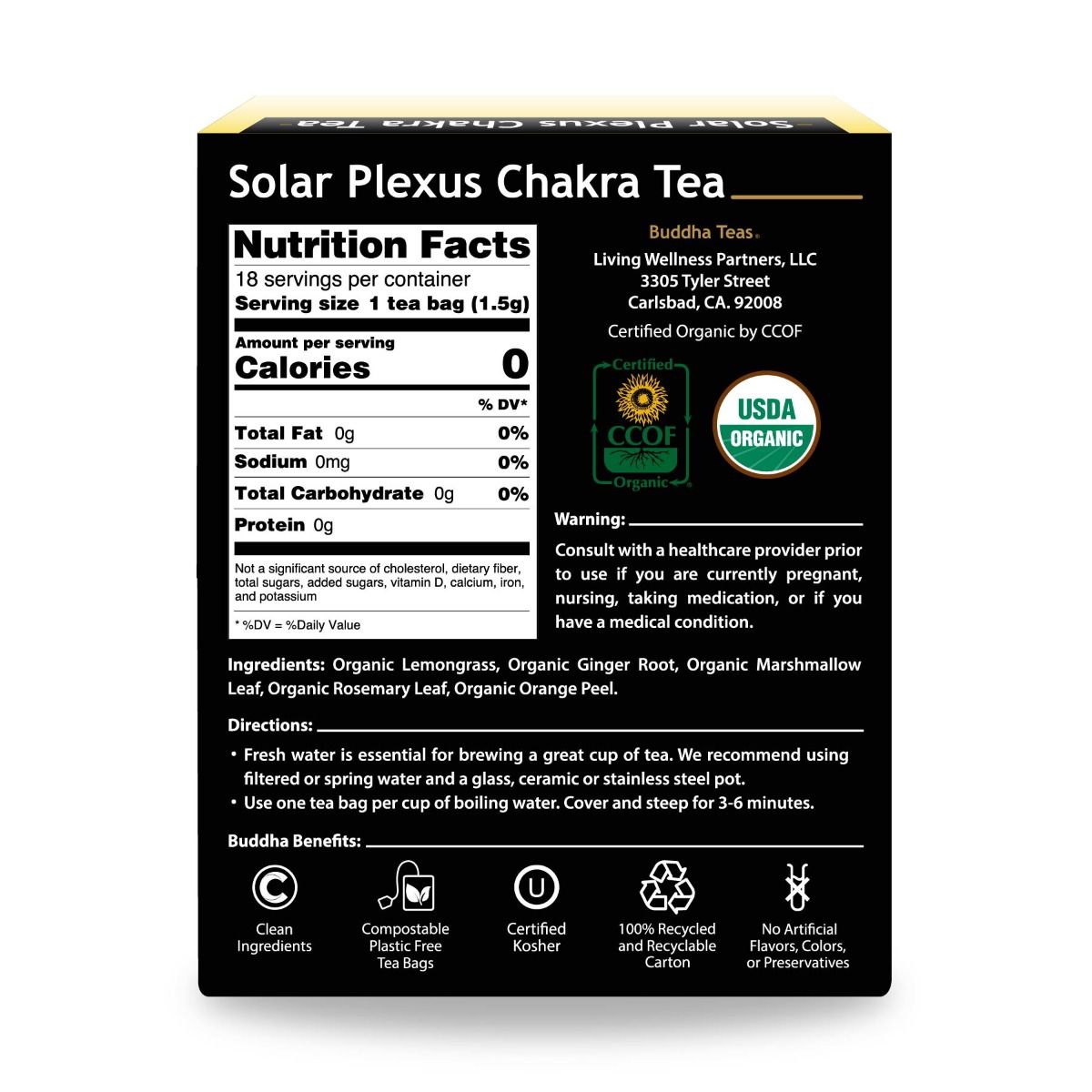 Buddha Teas Solar Plexus Chakra Tea