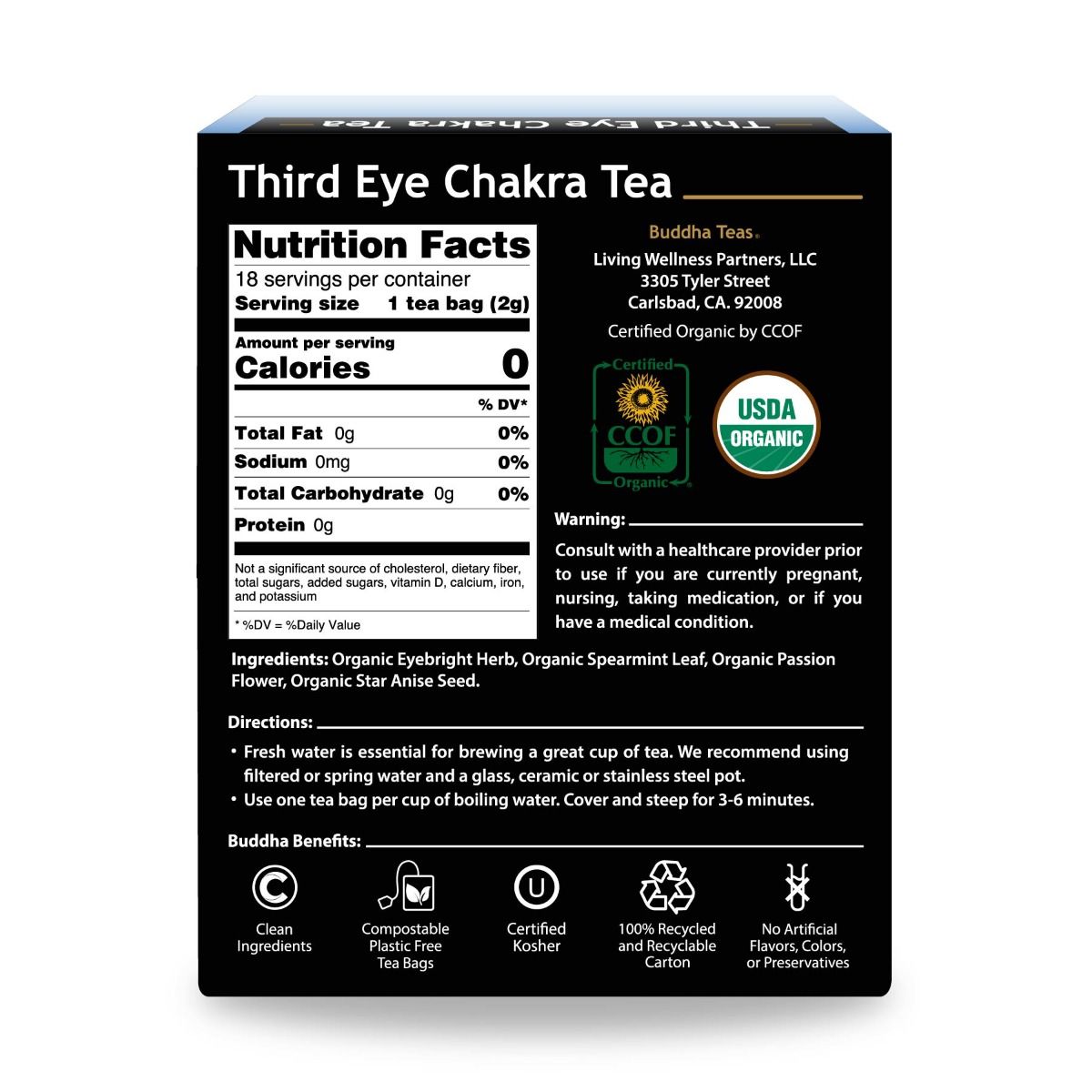 Buddha Tea Third Eye Chakra Tea