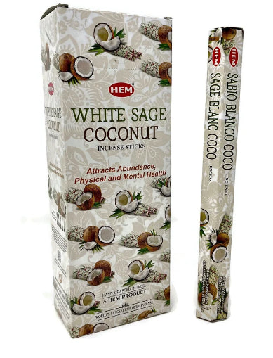 HEM White Sage Coconut Incense