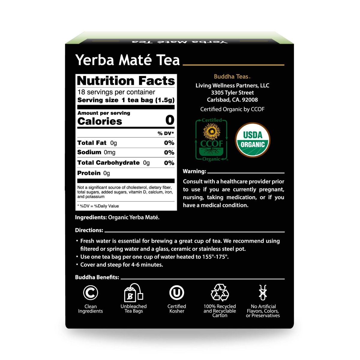 Buddha Tea Yerba Mate